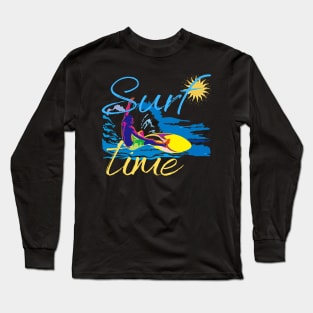 Surf Time tshirt,Summer Vacation Long Sleeve T-Shirt